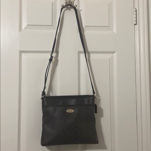 Used Coach Vinyl Monogram Shoulder